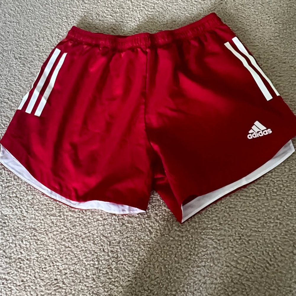 Adidas Women's Red aeroready Exercise Shorts